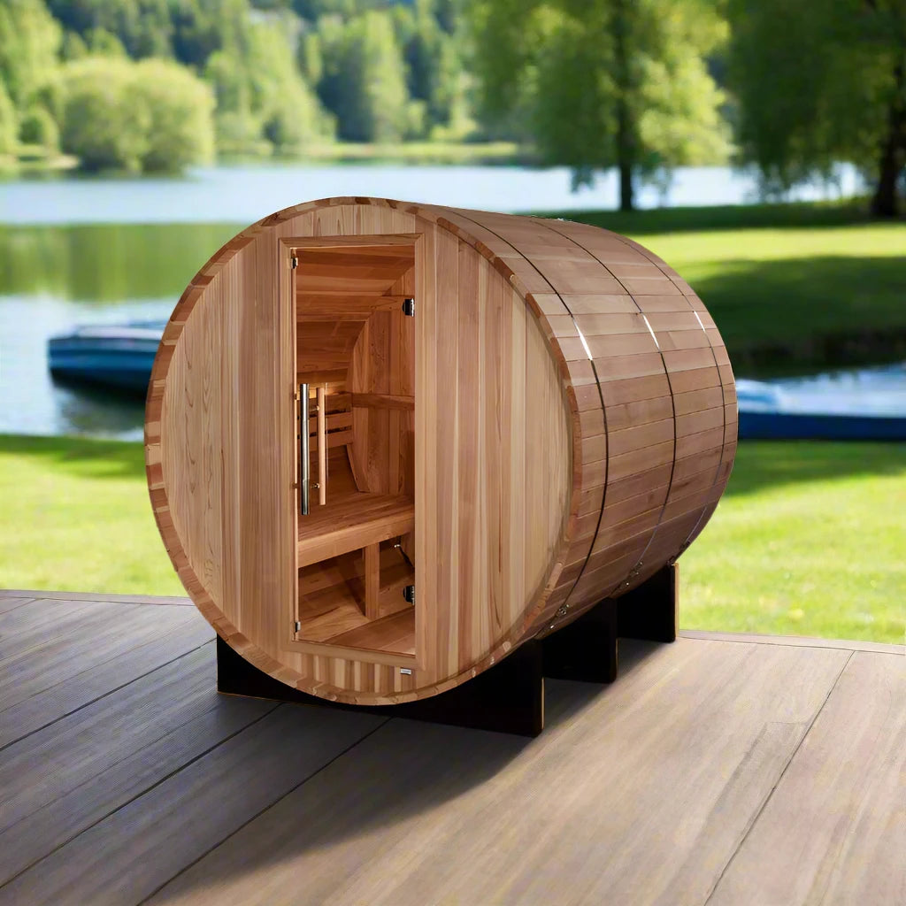 Golden Designs Arosa 4-Person Traditional Barrel Sauna