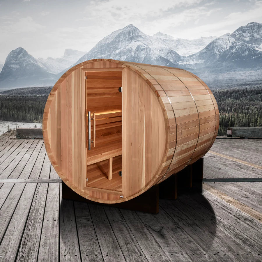 Golden Designs Klosters 6-Person Traditional Barrel Sauna