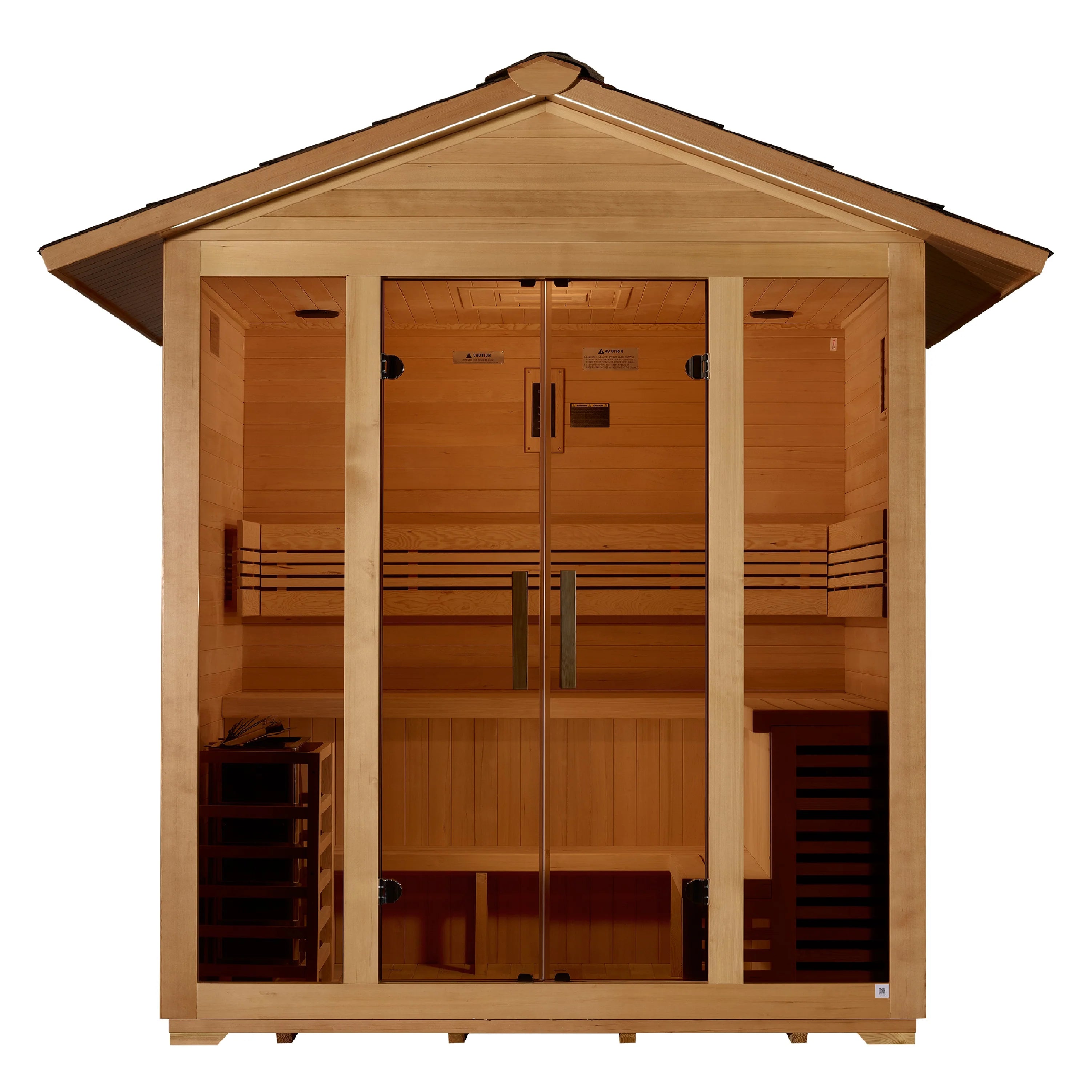 Golden Designs Vorarlberg 5-Person Outdoor Traditional Sauna