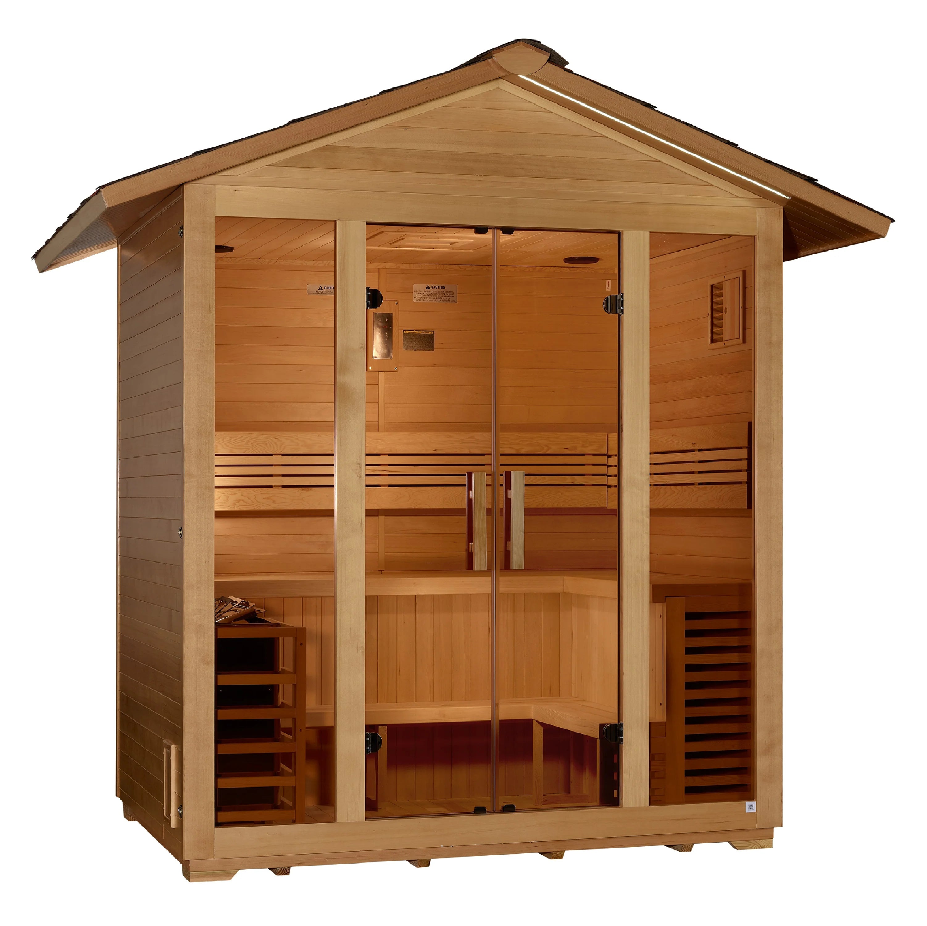 Golden Designs Vorarlberg 5-Person Outdoor Traditional Sauna