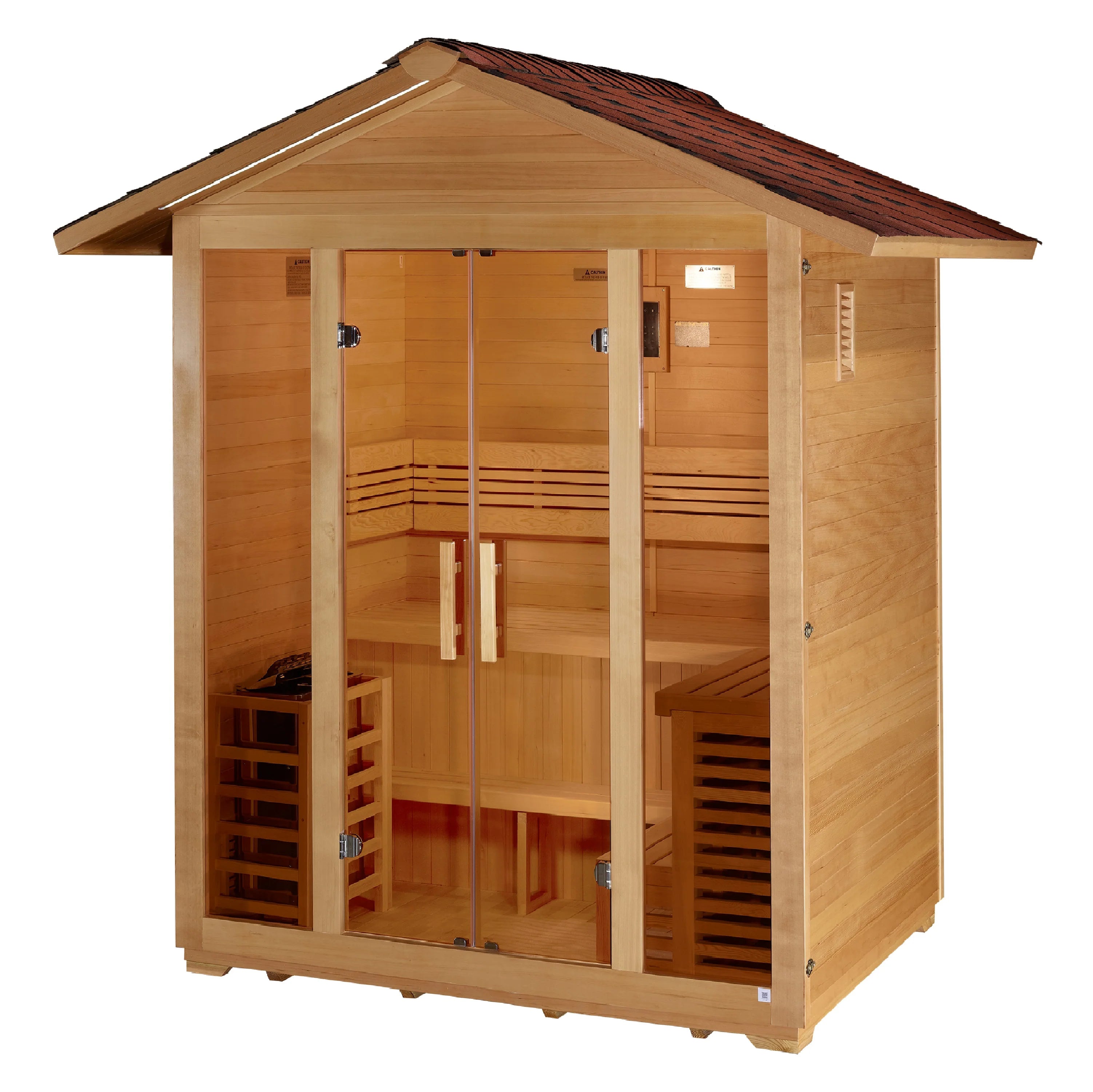 Golden Designs Vorarlberg 5-Person Outdoor Traditional Sauna