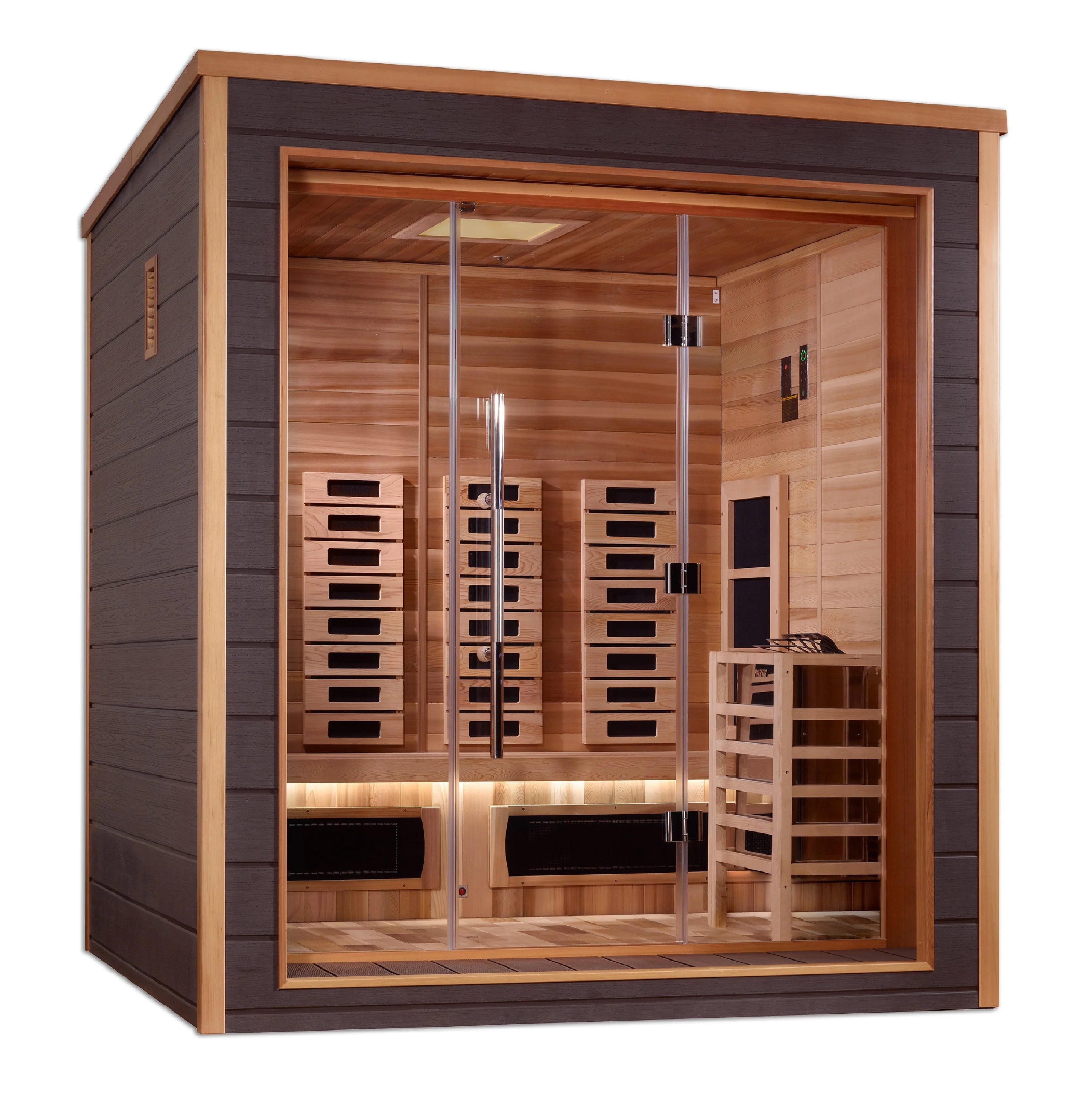 Golden Designs Visby 3-Person Outdoor Hybrid Sauna