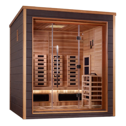 Golden Designs Visby 3-Person Outdoor Hybrid Sauna