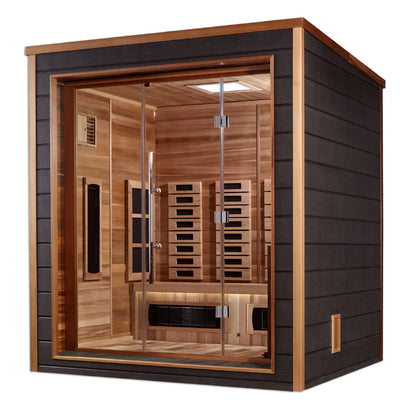 Golden Designs Visby 3-Person Outdoor Hybrid Sauna