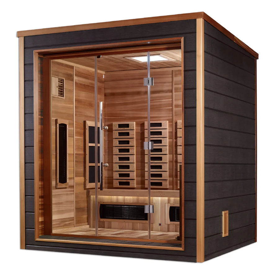 Golden Designs Visby 3-Person Outdoor Hybrid Sauna