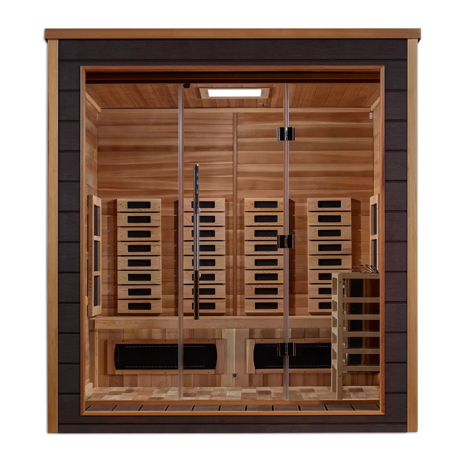 Golden Designs Visby 3-Person Outdoor Hybrid Sauna
