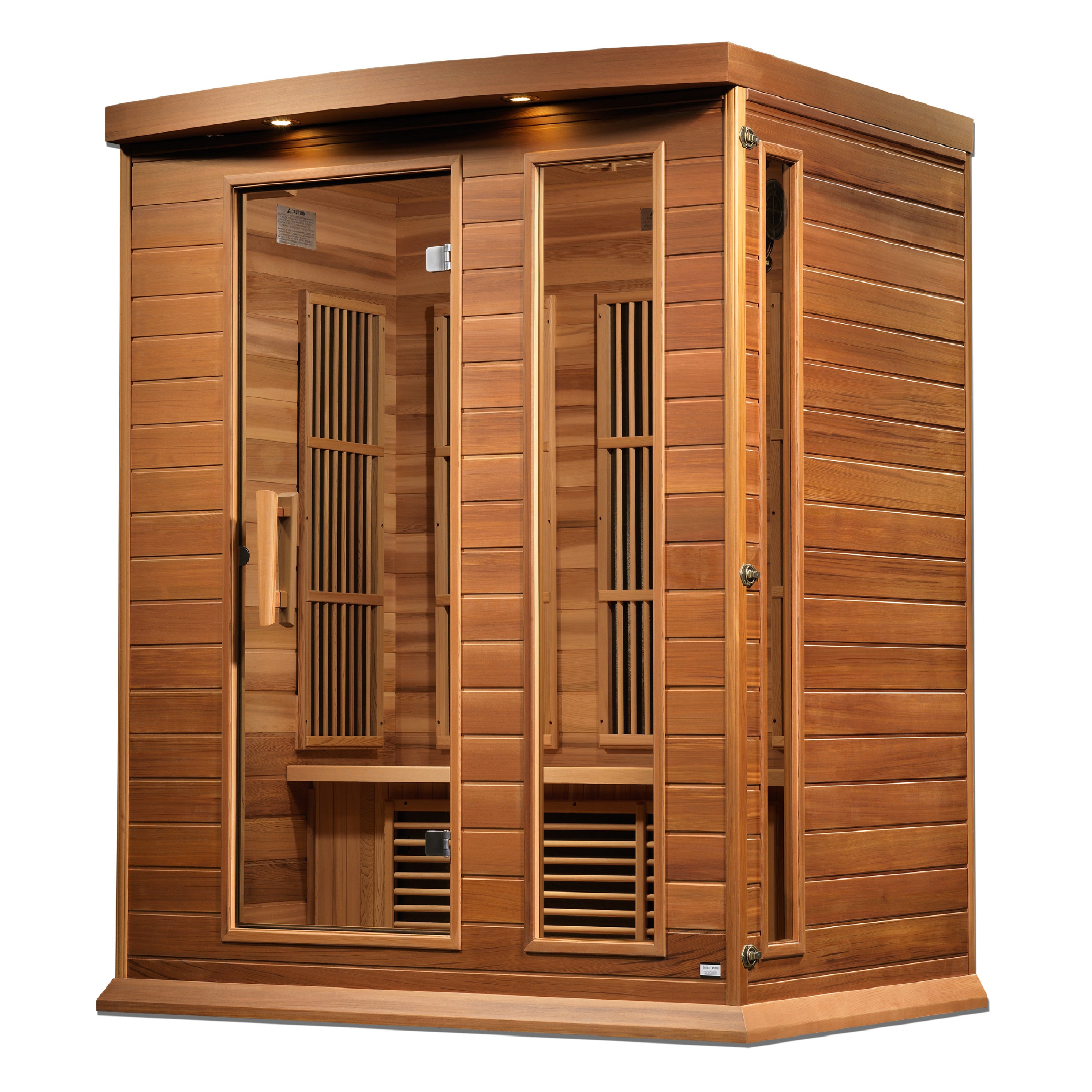 Maxxus 3-Person Low EMF FAR Infrared Sauna Canadian Red Cedar