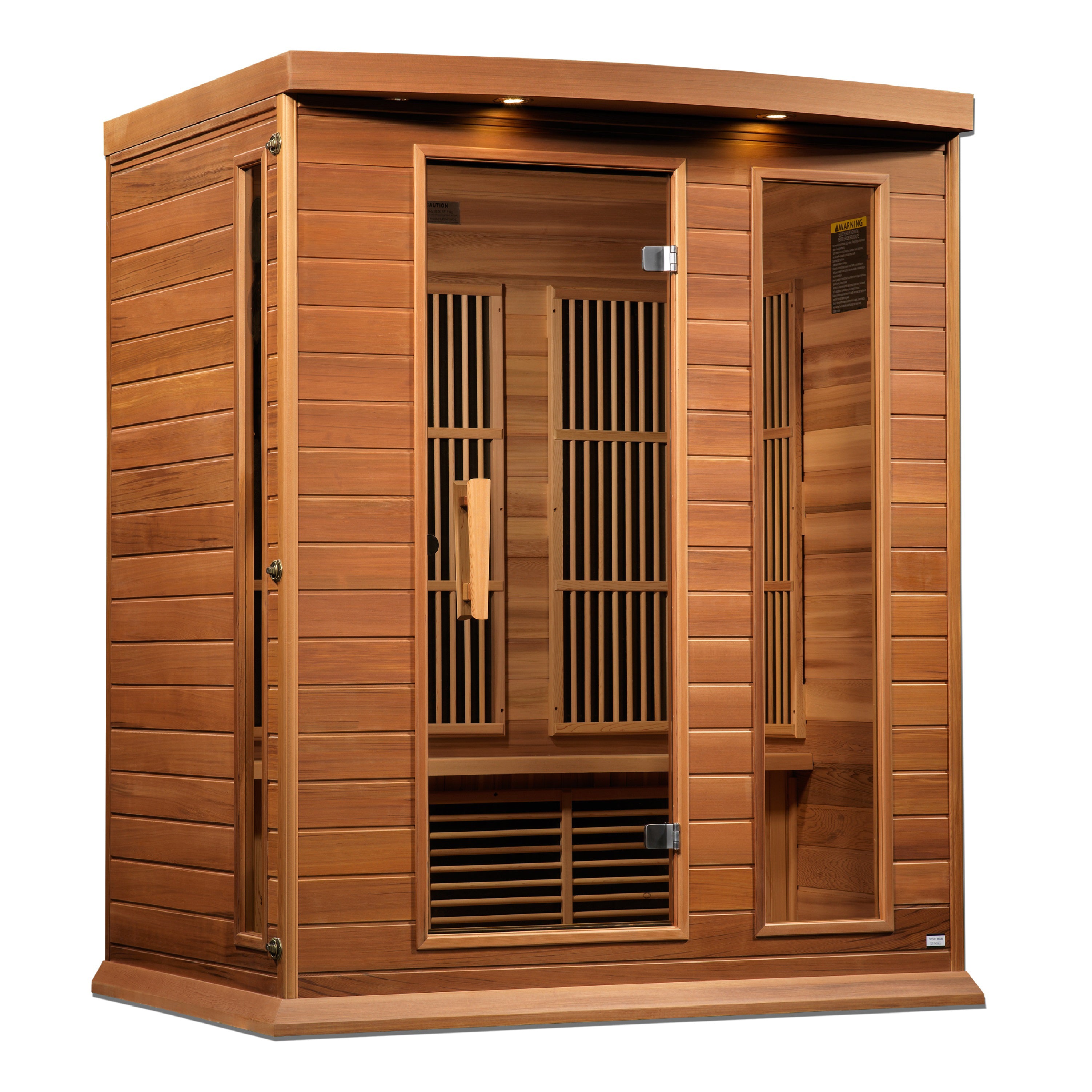 Maxxus 3-Person Low EMF FAR Infrared Sauna Canadian Red Cedar