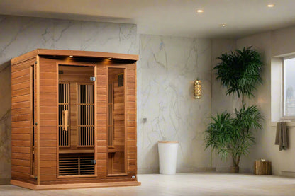 Maxxus 3-Person Low EMF FAR Infrared Sauna Canadian Red Cedar