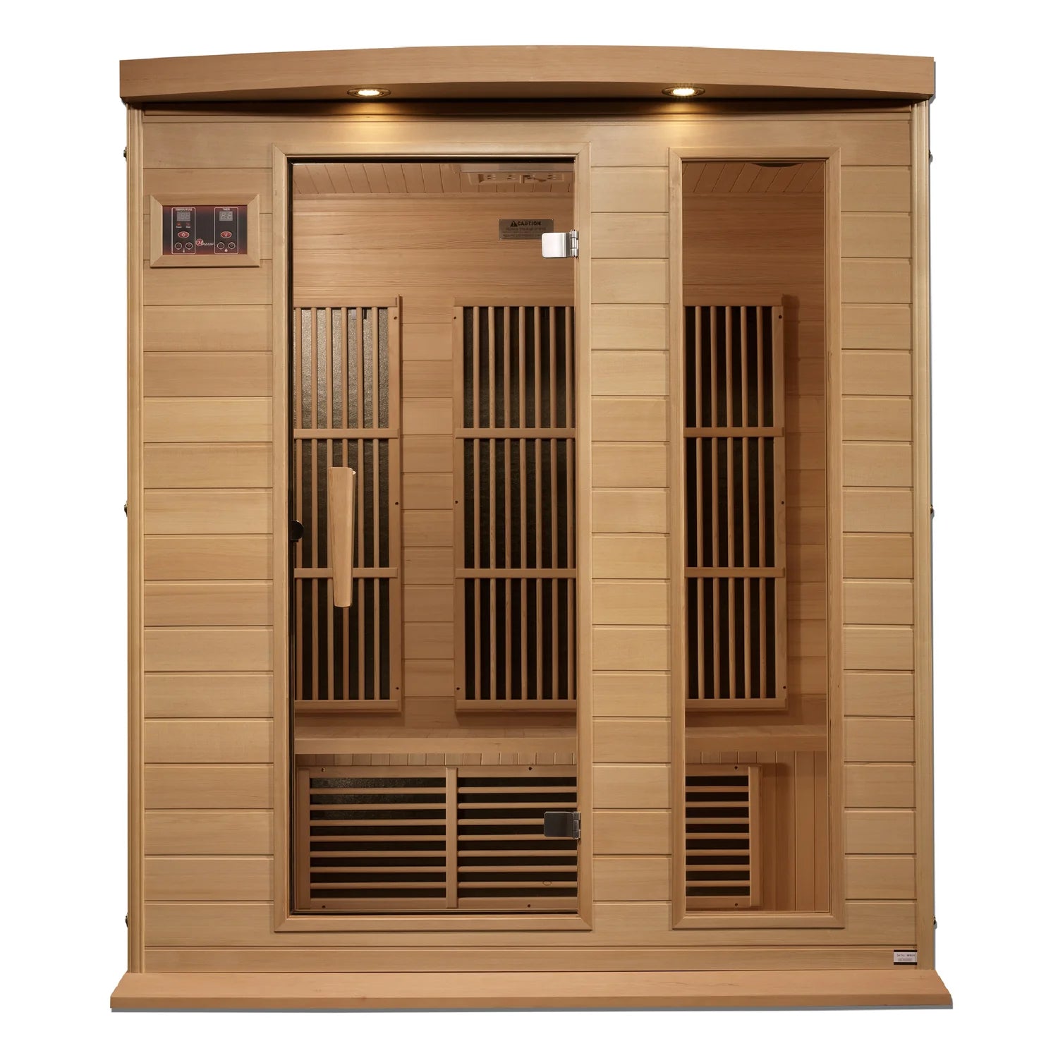 Maxxus 3-Person Near Zero EMF FAR Infrared Sauna Canadian Hemlock