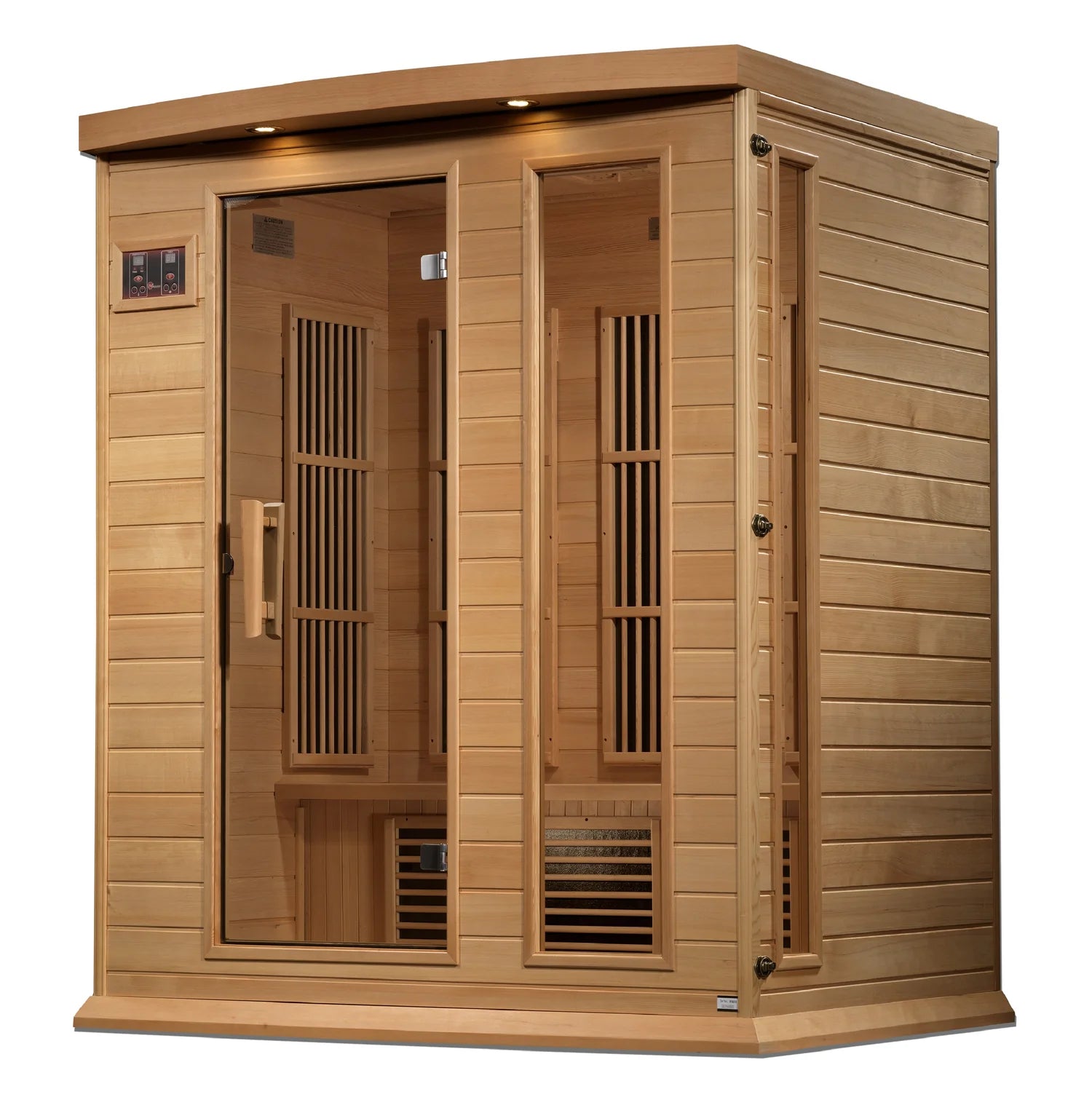 Maxxus 3-Person Near Zero EMF FAR Infrared Sauna Canadian Hemlock