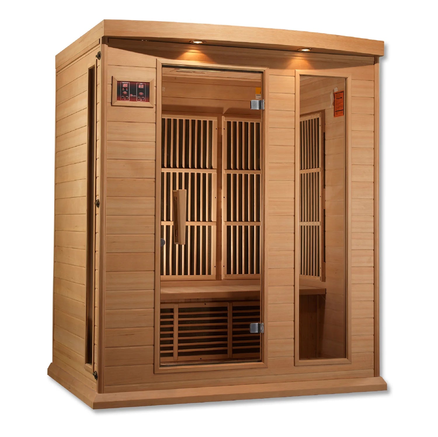 Maxxus 3-Person Low EMF FAR Infrared Sauna Canadian Hemlock