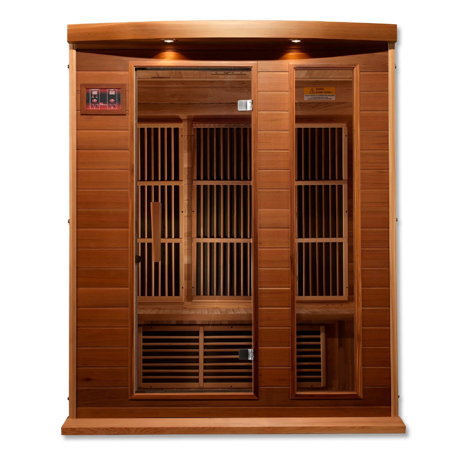 Maxxus 3-Person Near Zero EMF FAR Infrared Sauna Canadian Red Cedar