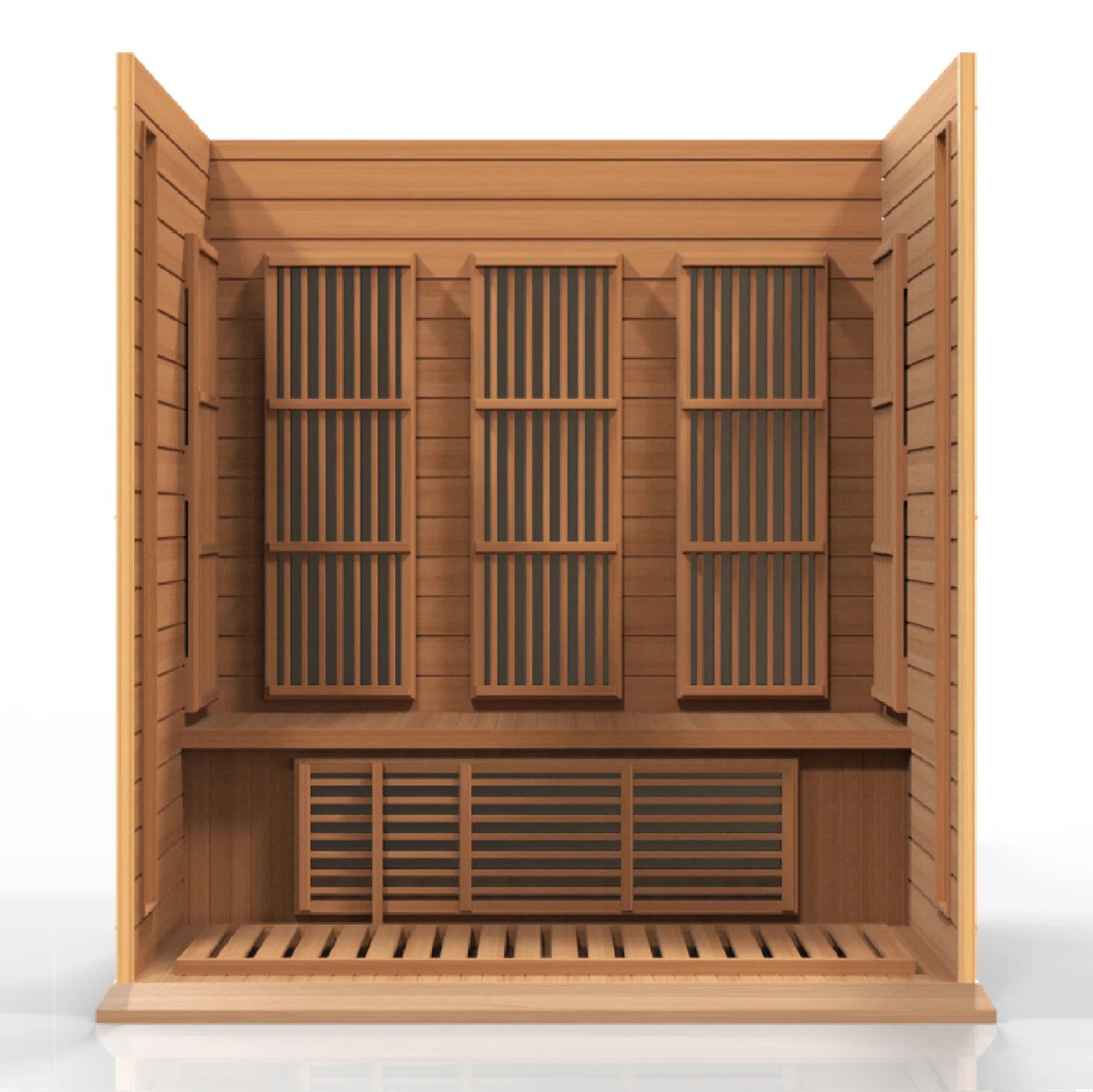 Maxxus 3-Person Near Zero EMF FAR Infrared Sauna Canadian Red Cedar