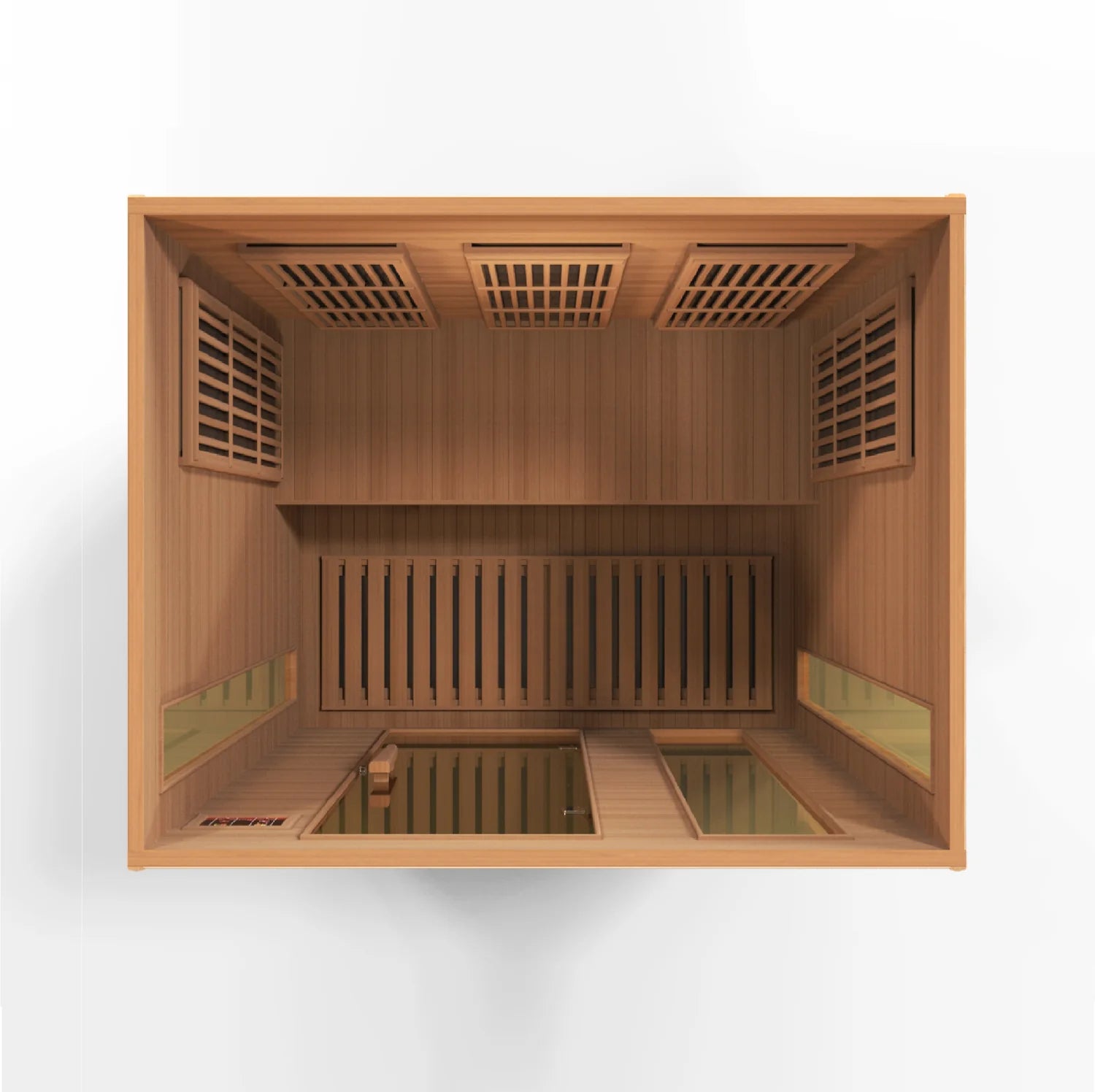 Maxxus 3-Person Near Zero EMF FAR Infrared Sauna Canadian Red Cedar
