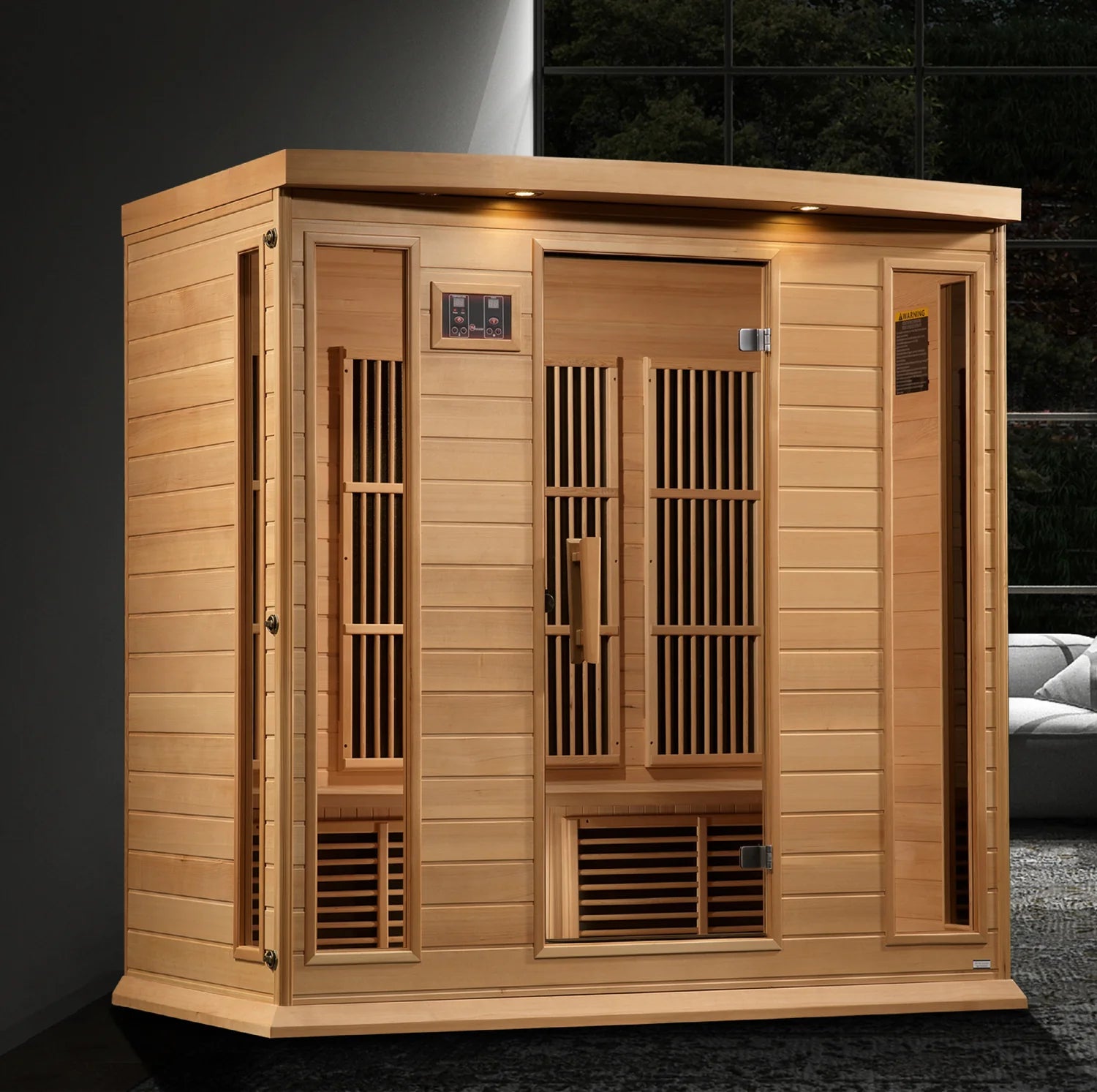 Maxxus 4-Person Near Zero EMF FAR Infrared Sauna Canadian Hemlock