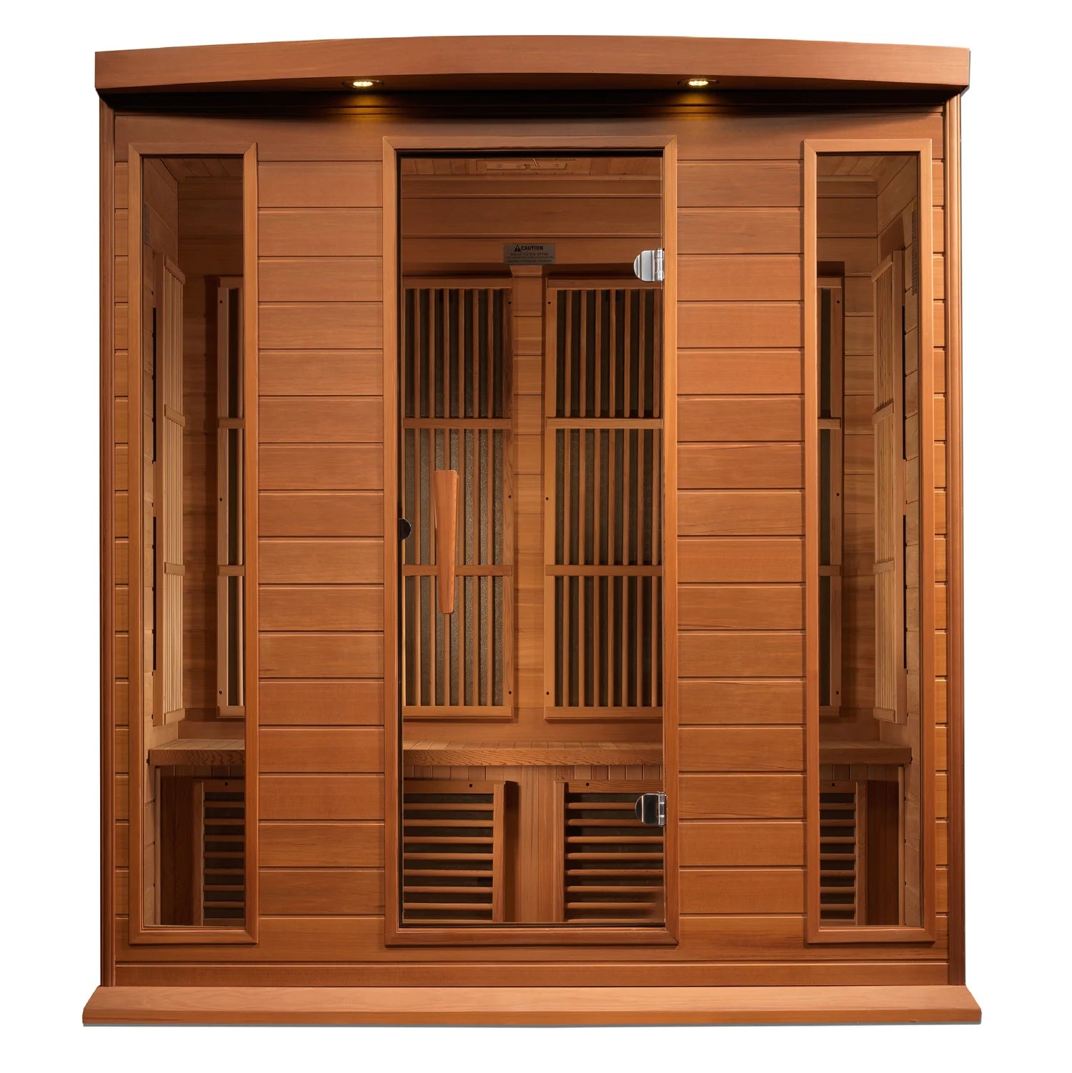 Maxxus 4-Person Low EMF FAR Infrared Sauna Canadian Red Cedar