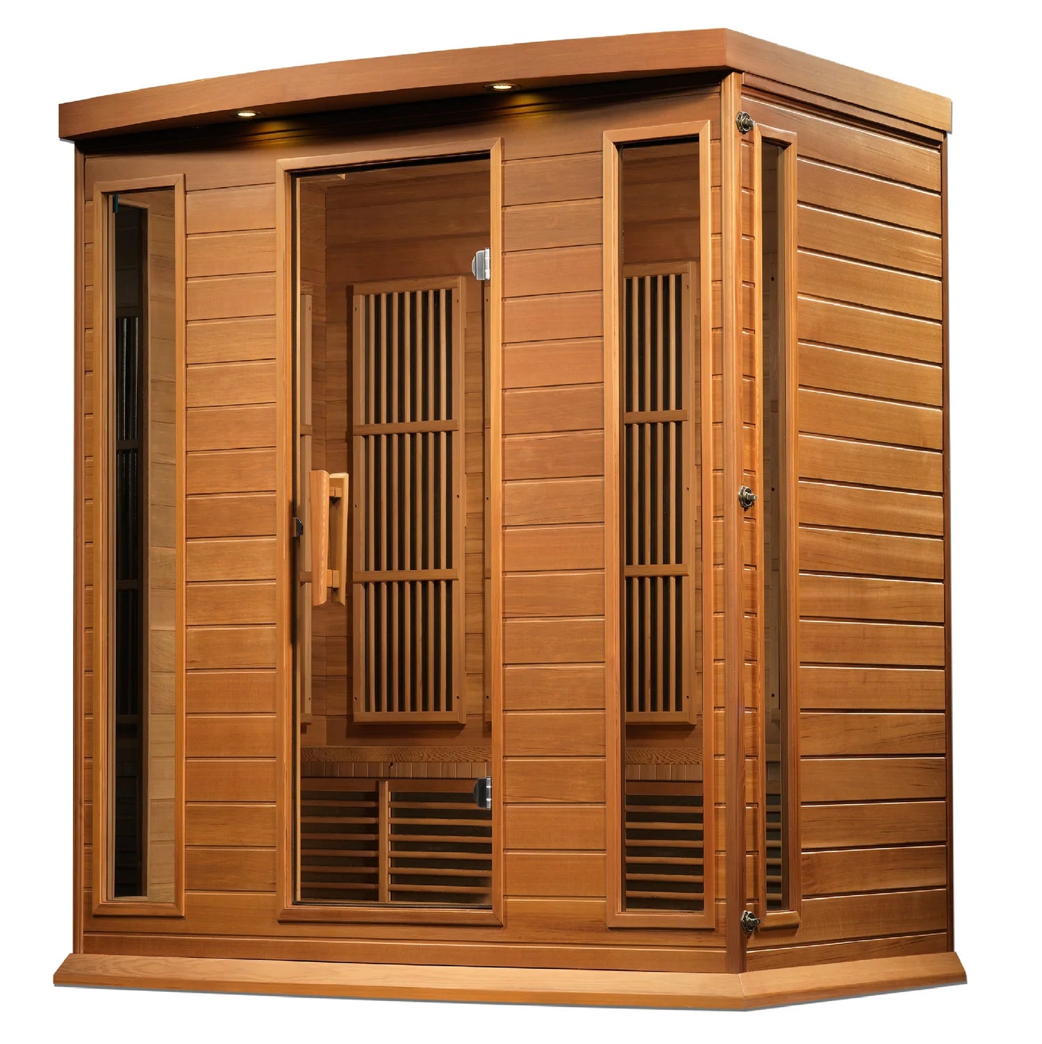 Maxxus 4-Person Low EMF FAR Infrared Sauna Canadian Red Cedar