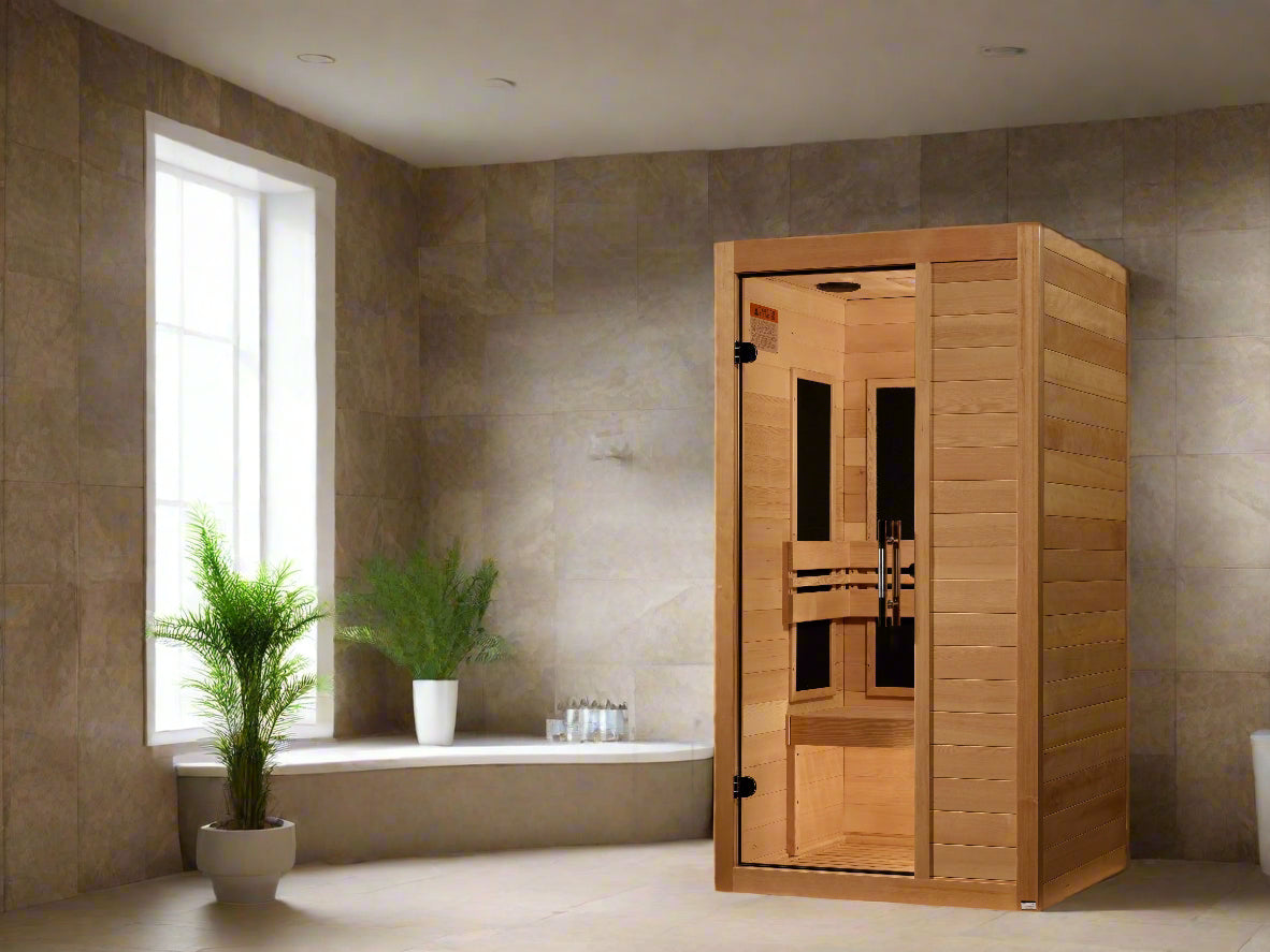 Maxxus S-Line Yoga 1-Person Low EMF FAR Infrared Sauna