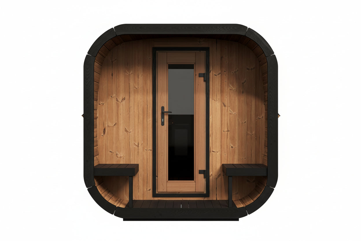 SaunaLife Model CL12GCP 8-Person Outdoor Luxury Sauna