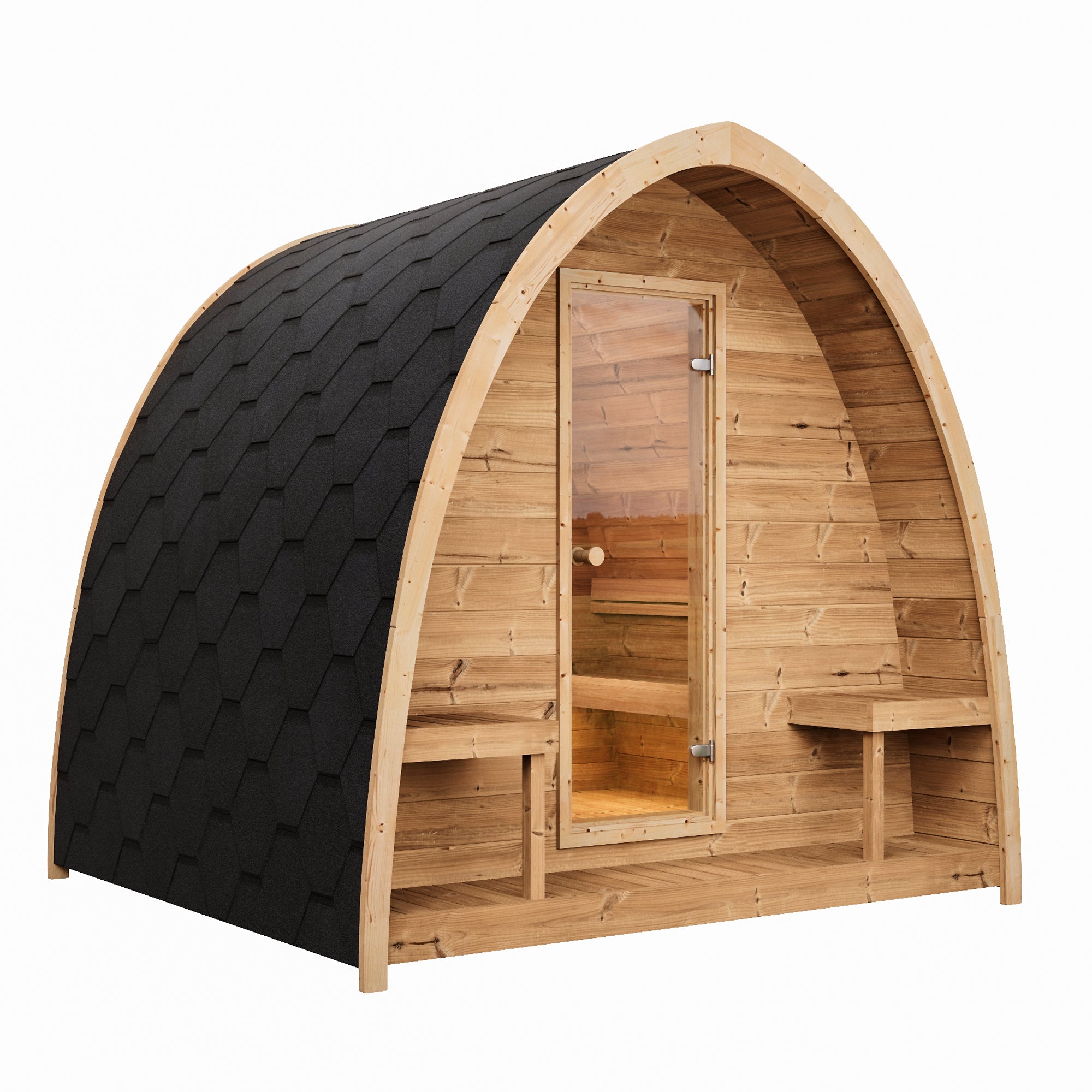 SaunaLife Model G3 6-Person Outdoor Traditional Sauna