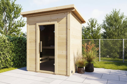 SaunaLife Model G2 4-Person Outdoor Traditional Sauna