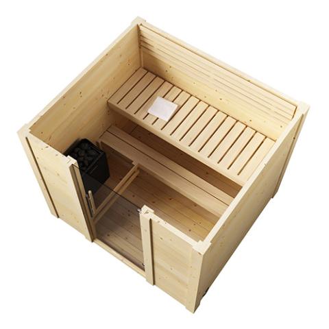 SaunaLife Model G2 4-Person Outdoor Traditional Sauna
