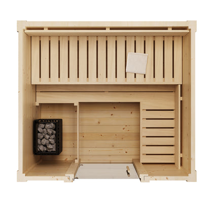 SaunaLife Model G2 4-Person Outdoor Traditional Sauna