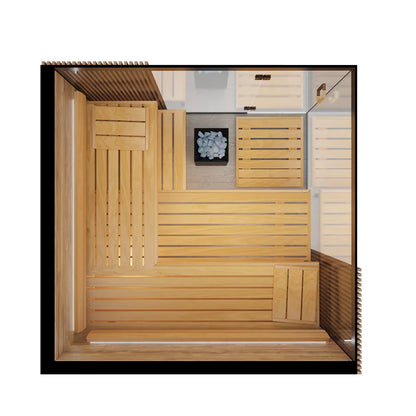 ThermaSol Aalto 4-Person Indoor Sauna Cabin