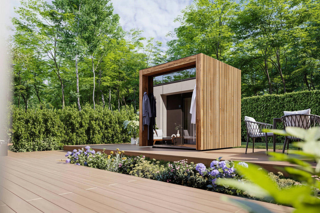 ThermaSol Fortis 4-Person Outdoor Sauna Cabin