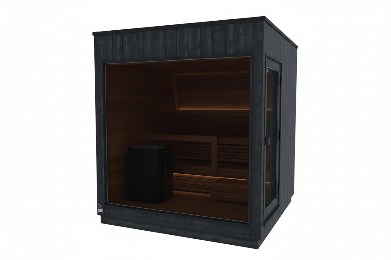 ThermaSol Nordic Misty 5-Person Medium Outdoor Sauna Cabin