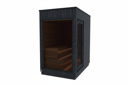 ThermaSol Nordic Misty 3-Person Small Outdoor Sauna Cabin