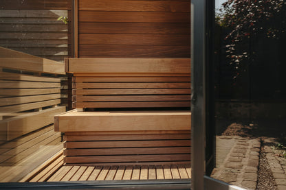 ThermaSol Nordic Misty 3-Person Small Outdoor Sauna Cabin