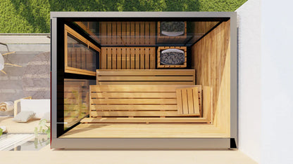 ThermaSol Vera 3-Person Outdoor Sauna Cabin