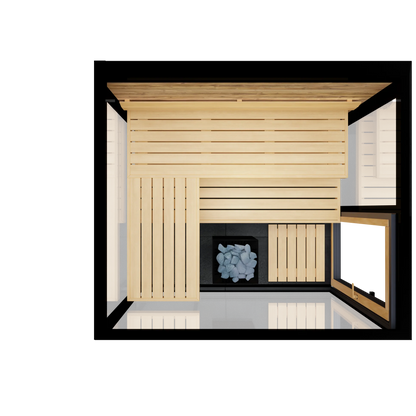 ThermaSol Vue 4-Person Outdoor Sauna Cabin