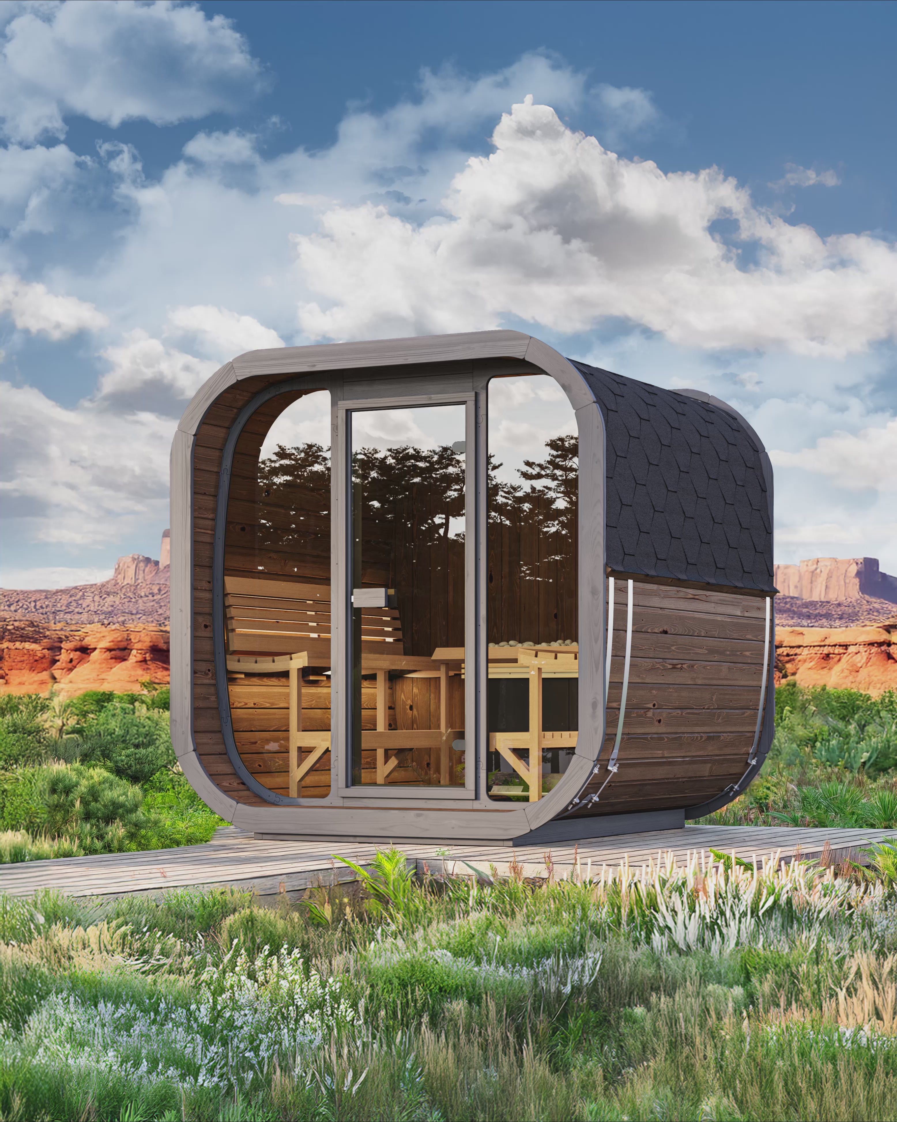 SaunaLife Model CL7G 6-Person Traditional Sauna